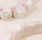 Preview: Süsses Haarband mit Rosenblüten - 4 Farben