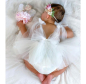 Preview: Süsser Sommerbody mit weichem Tüll in weiss oder altrosa