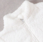 Preview: Warm und elegant zur Taufe: Kunstpelz-Jäckchen weiss - mit Mehrwert