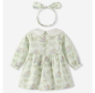 Preview: Süsses, hellgrünes Kleidchen für kleine Mädchen