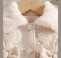 Preview: Eleganter Babymantel Mädchenmantel warm und kuschelig