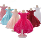 Preview: 6 Farben: Festliches Mädchenkleid, halblang, mit kleiner Schleppe, bauschig, mit vielen tollen Details!