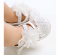 Preview: Zauberhafte Babyschuhe mit feinem Tüll und Spitzen