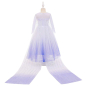 Preview: Traumkleid im Elsa Look, blau-weiss mit tollem Schleier