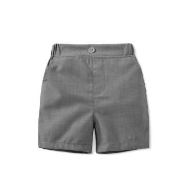 Pinkvanille-Collection: Elegantes Hellgrau-Weisses Anzug-Set für warme Tage