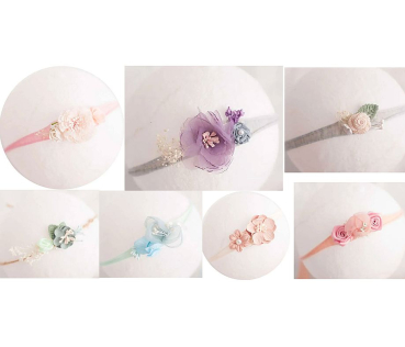 Zauberhafte Baby-Haarbänder für Baby-Fotografie und schöne Anlässe - grosse Auswahl!