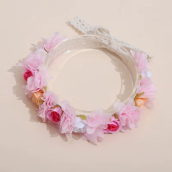 Süsses Haarband mit Rosenblüten - 4 Farben