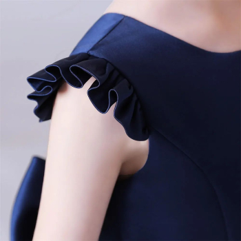 4 Farben: Langes Festkleid, elegantes Ballkleid im schönen Satin-Look