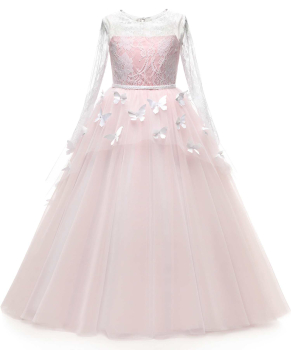 4 Farben, auch nach Mass möglich: Einmaliges Traumkleid in Premiumqualität - mit zarten Schmetterlingen