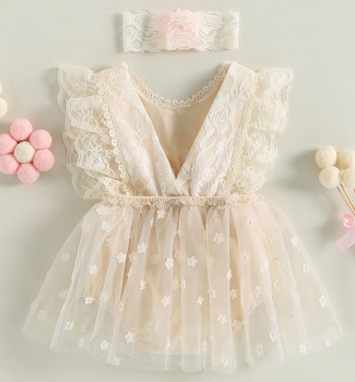 Preview: 4 Varianten: Zauberhafte Einteiler - Bodys - Jumpsuit für kleine Prinzessinnen!