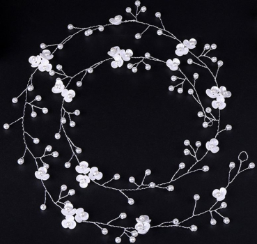 Preview: Silber oder Gold: Zauberhafter Brautschmuck - Haarband, zum einflechten