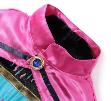 Preview: Elsa Krönungskleid mit langem purpurrotem Cape, solange Vorrat