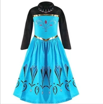 Elsa Krönungskleid mit langem purpurrotem Cape, solange Vorrat