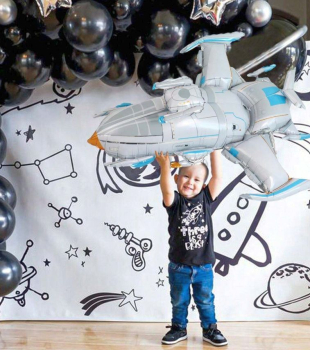 Preview: Riesiger Folienballon Raumschiff - Rakete