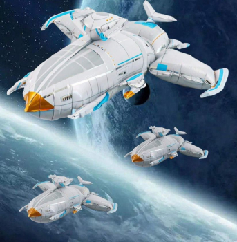 Preview: Riesiger Folienballon Raumschiff - Rakete