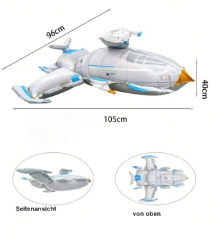 Preview: Riesiger Folienballon Raumschiff - Rakete
