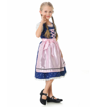 Preview: 4 Farben: Tolles Dirndl für Mädchen und Babygirls - eigenes Design, wunderschöne Details!