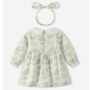 Preview: Süsses, hellgrünes Kleidchen für kleine Mädchen