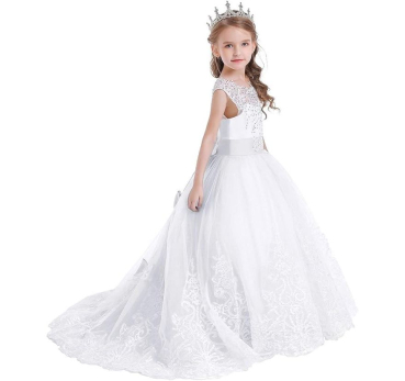 Wenige Einzelstücke: Traumkleid - vielschichtig, mit Glitzer. Weiss oder Weiss-Crème, mit kleiner Schleppe