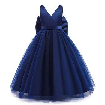3 Farben - elegant für Klein und Gross: Wunderschönes langes Satin-Festkleid