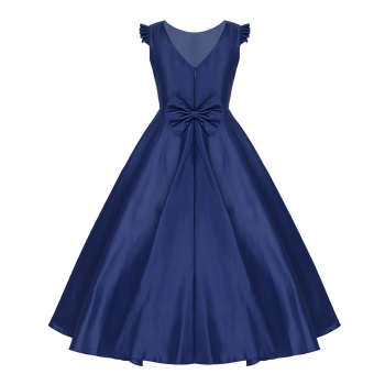 4 Farben: Langes Festkleid, elegantes Ballkleid im schönen Satin-Look