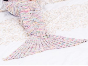 Preview: Meerjungfrauen - Kuscheldecke weich und schön gestrickt