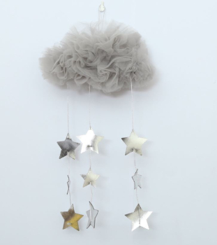 Preview: Wolken Mobile fürs Babyzimmer