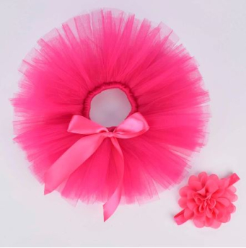 Preview: Newborn Baby Tutu Set - glamourös in Pink!