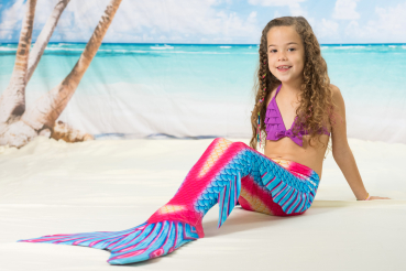 Preview: Meerjungfrauenflossen-Set "Pacifica" mit Bikini