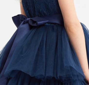 Chic in 4 Farben: Partykleid für Mädchen, elegant und halblang