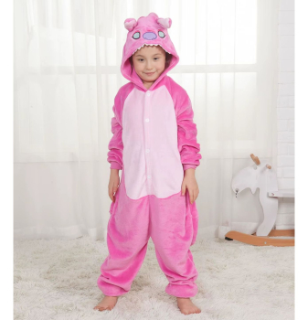 Preview: Kuscheliger Overall in rosa oder blau - perfekt für kühle Tage, zuhause, Kinderfasnacht, Halloween