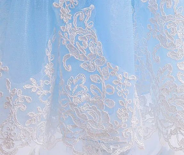 Festliches voluminöses Cinderella Prinzessinnenkleid hellblau, ab Grösse 92