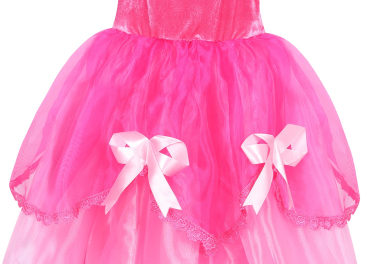 3 Farben: Prinzessinnen Ballkleid bauschig - in pink, blau und gelb