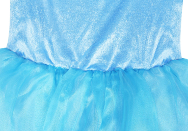 3 Farben: Prinzessinnen Ballkleid bauschig - in pink, blau und gelb