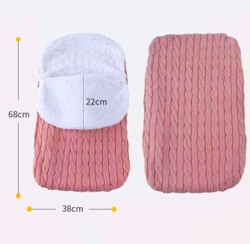 Preview: 3 Farben: Fusssack, Schlafsack für Babys, kuschelweich - perfekt für die Übergangszeit