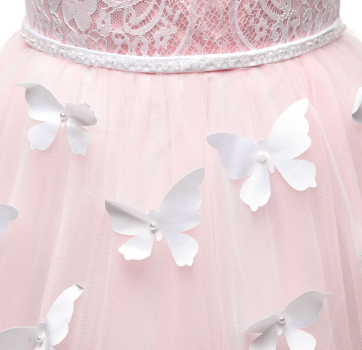 4 Farben, auch nach Mass möglich: Einmaliges Traumkleid in Premiumqualität - mit zarten Schmetterlingen