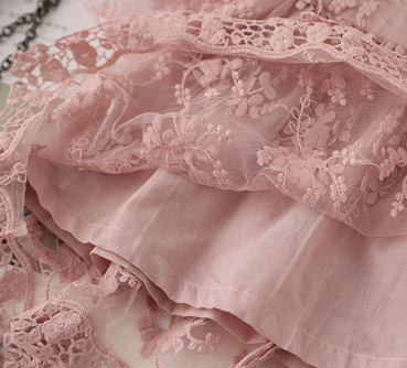 Sommertraum - luftiges Kleidchen in elfenbein oder altrosa, wenige vorrätig!