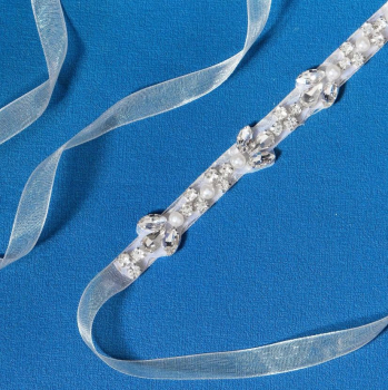 2 Modelle: Elegante Taillenbänder, Brautgürtel aus Strass
