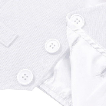 Weisser Taufanzug - komplettes Outfit, elegant und stilsicher mit Weste und Fliege