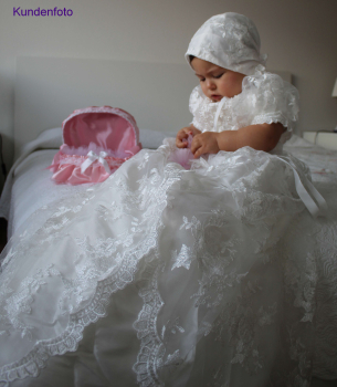 Traumhaftes Nostalgie Taufkleid zweiteilig, extra lang und wunderschön