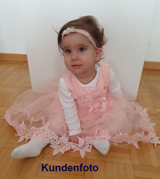 2 Farben: Traumkleid mit zarter kleiner Schleppe, weiss oder rosa, solange Vorrat