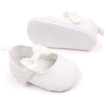 Preview: Taufschuhe Ballerinas mit kleiner Schleife