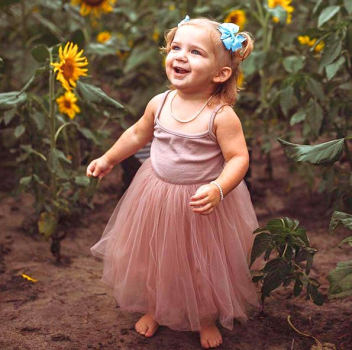 Weiss und Mauve: Süsses Tutu-Kleidchen weich und süss aus Baumwoll-Jersey