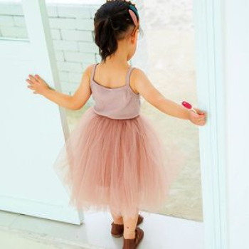 Weiss und Mauve: Süsses Tutu-Kleidchen weich und süss aus Baumwoll-Jersey