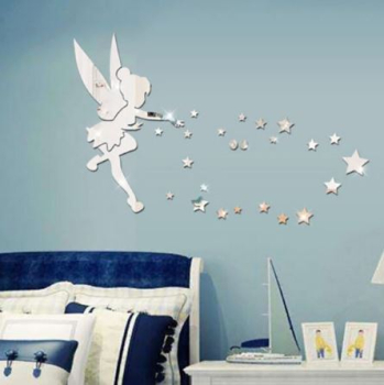 Preview: Wandsticker Fee, Gold oder Silber