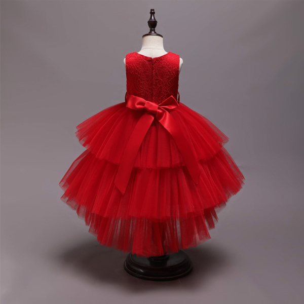 Chic in 4 Farben: Partykleid für Mädchen, elegant und halblang