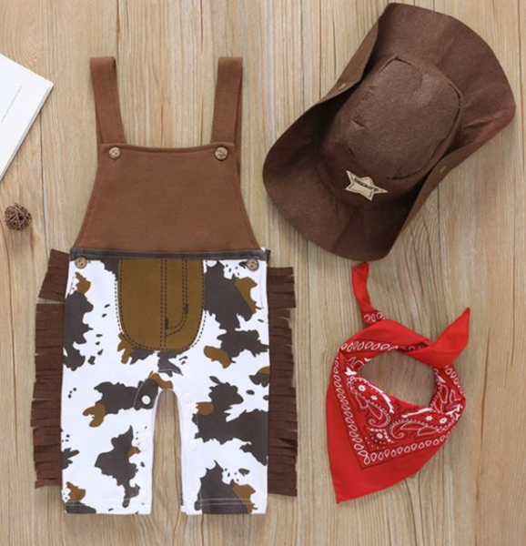 Yeehaa! Cowboy-Kostüm für kleine Jungs, Grösse 74