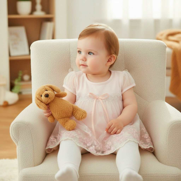 Tunika Kleidchen - kurzärmlig weiss oder rosa, ein Traum mit rosa Blüten....