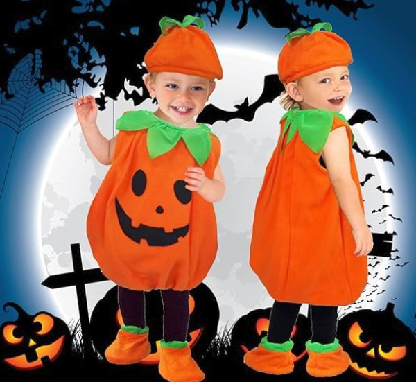 Kleiner Kürbis - süsses Halloween Baby und Kleinkinder Kostüm