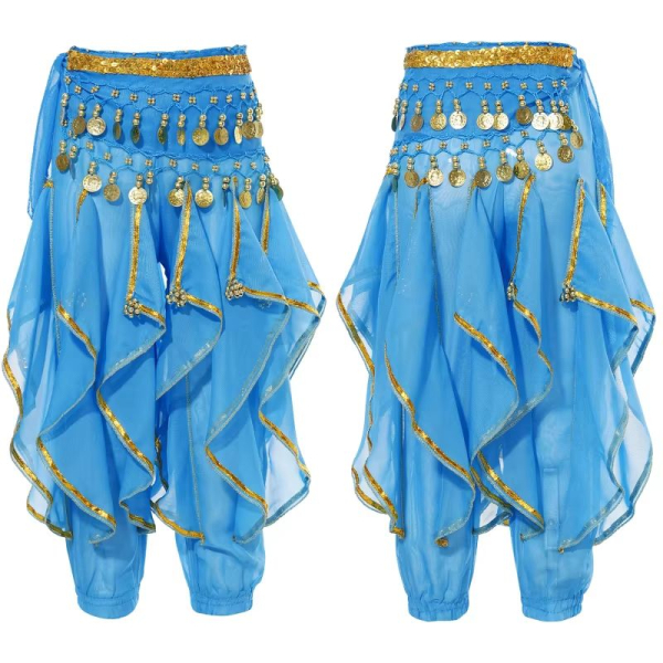 2 Farben: Bollywood oder 1001Nacht - wunderschönes Bauchtanz-Kostüm für Prinzessinnen